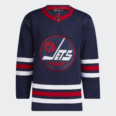 Maillot Third Jets Authentique Bleu Hommes Hockey