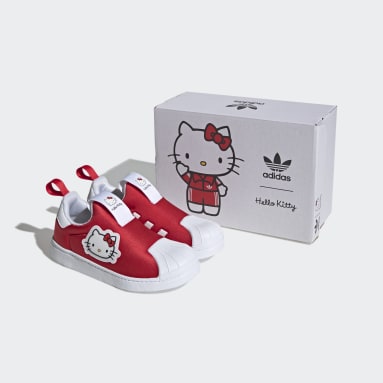 Zapatillas Hello Kitty Superstar 360 Rojo Niño Originals
