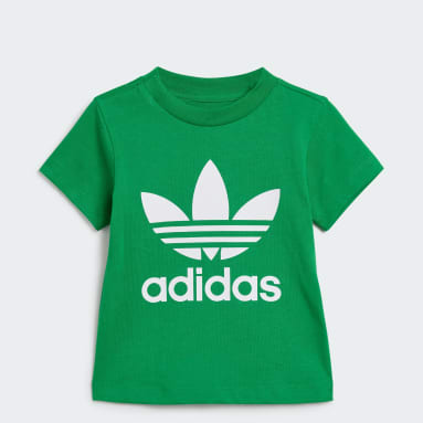 T-shirt Trefoil Verde Bambini Originals