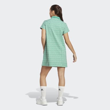 Ženy Sportswear zelená Šaty Allover adidas Graphic Polo
