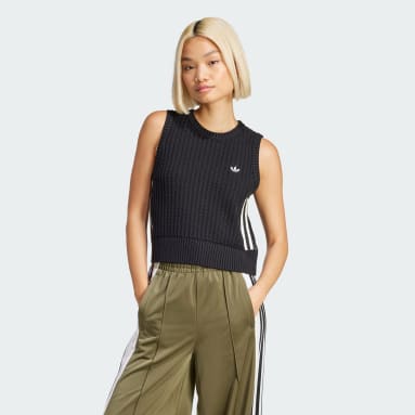 Veste sans manches en maille Adicolor