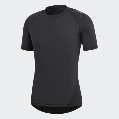 Men Yoga Black Alphaskin Sport Tee