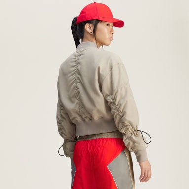 스텔라 트루네이처 우븐 봄버 크롭 재킷