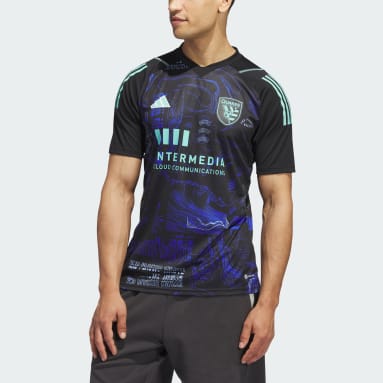 Men's Soccer Black San Jose Earthquakes One Planet Jersey
