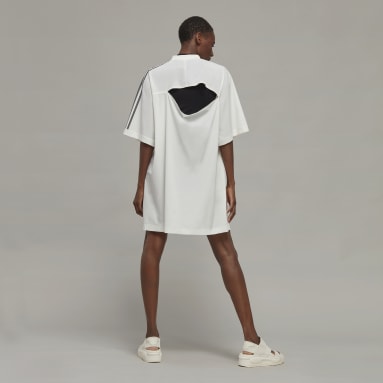 Y-3 3-Stripes Tee Kjole Hvit
