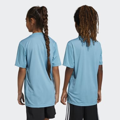 Youth 8-16 Years Sportswear Blue Train Essentials AEROREADY Logo Regular-Fit Tee
