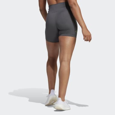 Frauen Fitness & Training Optime Hyperbright Training High-Rise kurze Leggings Grau
