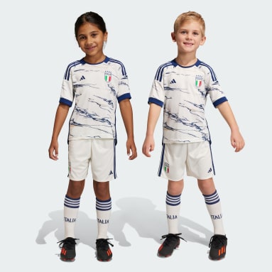 Kids Football White Italy 23 Away Mini Kit