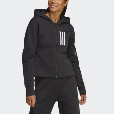 Women sportswear Black Mission Victory Slim Fit Full-Zip Hoodie