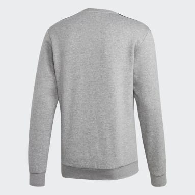Männer Sportswear Essentials 3-Streifen Sweatshirt Grau