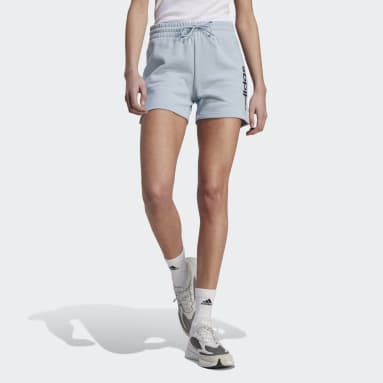 Frauen Sportswear Essentials Linear French Terry Shorts Blau