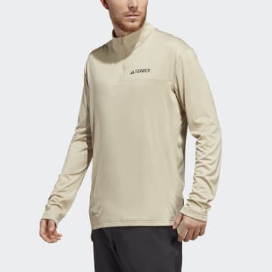 Terrex Multi Half-Zip Long Sleeve Tee Beżowy