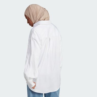 Chemise 3 bandes OS blanc Femmes Originals