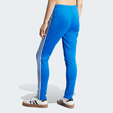 Adidas blue pants womens hotsell