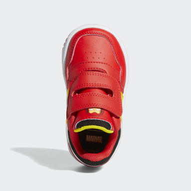 Děti Basketbal červená Boty adidas x Marvel Super Hero Adventures Iron Man Hoops 3.0