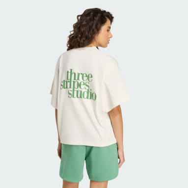 3 STRIPES STUDIO BOYFRIEND T-SKJORTE