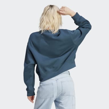 Women Originals Turquoise Adicolor Essentials Crew Sweatshirt