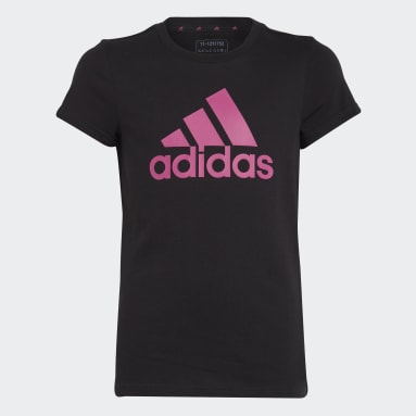 Camiseta Essentials Logo Grande Algodón Negro Niña Sportswear