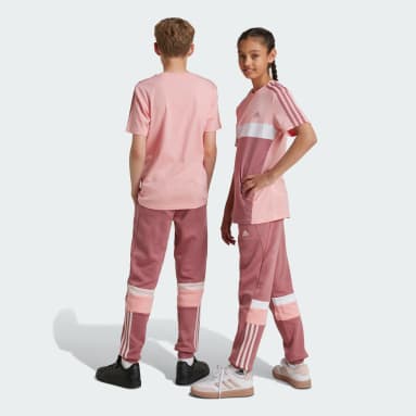 Tiberio 3-Stripes Colorblock Fleece Joggers Kids