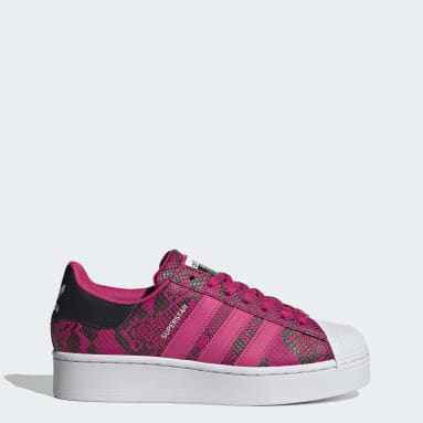 Women Originals Burgundy Superstar Bold Shoes