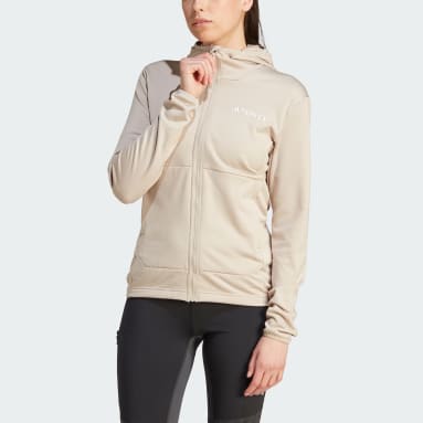 Chaqueta con Capucha Terrex Xperior Light Felpa Beige Mujer TERREX