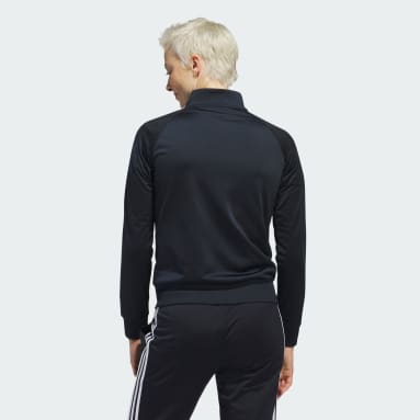 Frauen Sportswear Primegreen Essentials Warm-Up Slim 3-Streifen Trainingsjacke Blau