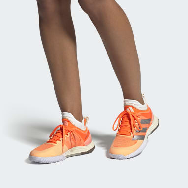 Women's Tennis Orange adizero Ubersonic 4 Tennis Shoes