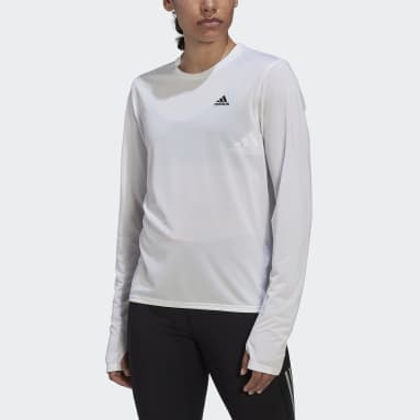 T-shirt Run Icons Running Long Sleeve Blanc Femmes Running
