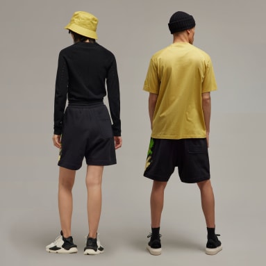 Y-3 Black Y-3 Placed Graphic Shorts