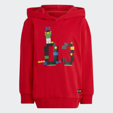 Barn Sportswear Röd adidas x Classic LEGO® Hoodie