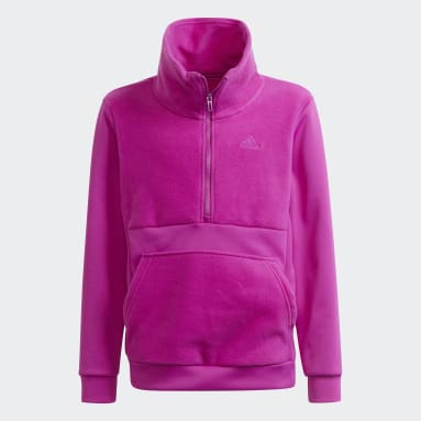 Kids Sportswear Pink Designed to Move Fleece Half Zip Top (Gender Neutral)