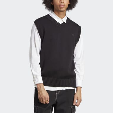 Veste sans manches en maille Premium Essentials noir Hommes Originals