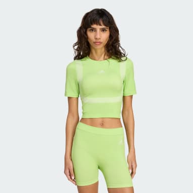 Remera baby tee sin costuras Techfit