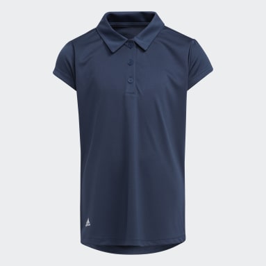 Girls Golf Blue Girls' Performance Primegreen Polo Shirt