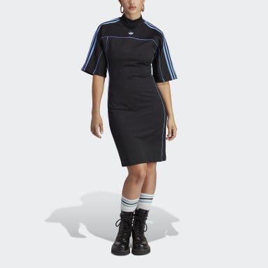 Robe ajustée Cut Line noir Femmes Originals