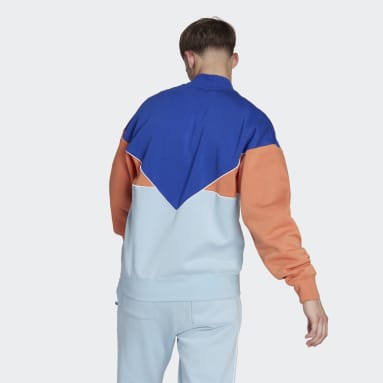 Sweatshirt Meio Fecho Seasonal Archive Adicolor Azul Homem Originals