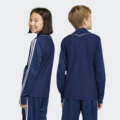 Kinder Fußball Tiro 23 League Trainingsjacke Blau