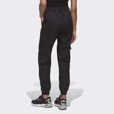 Women Originals Black Adicolor Contempo Tailored Cargo Pants (Gender Neutral)