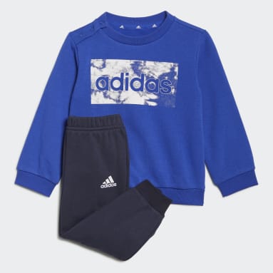 Infants Lifestyle Blue adidas Essentials Sweatshirt and Pants