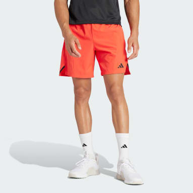 Men's Training Red Designed for Training Workout Shorts
