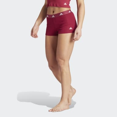 Boxer Active Flex Ribbed rouge Femmes Entraînement