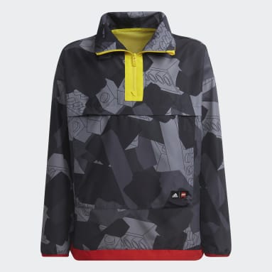 Deti Sportswear Siva Vetrovka adidas x Classic LEGO® Half-Zip