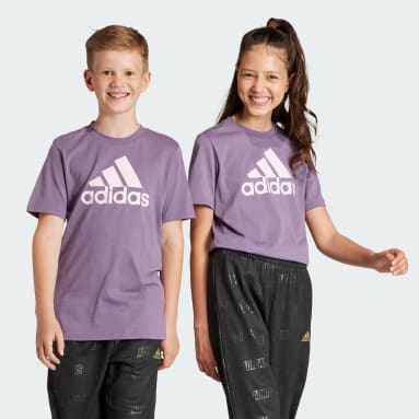 Camiseta Algodão Essentials Big Logo Roxo Kids Sportswear