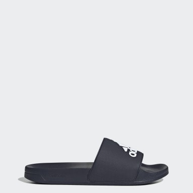 AdidasYoga Blue Adilette Shower Slides