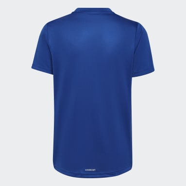 Boys sportswear Blue D2M 빅 로고 티셔츠