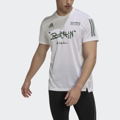 T-shirt da Maratona de Berlim 2022 Branco Homem Running