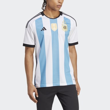 Camiseta titular Argentina 3 estrellas 2022 Blanco Hombre Fútbol