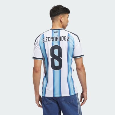Argentina 26 Home Fernandez Jersey