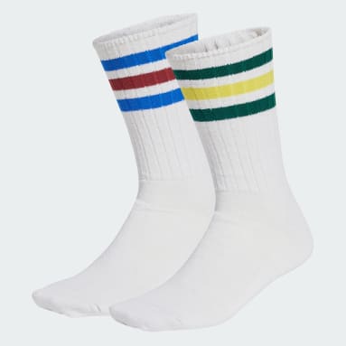 リブ クルーソックス 2足組