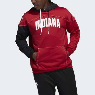 Adidas Men's Louisville Cardinals Wordmark Pullover Fleece Hoodie